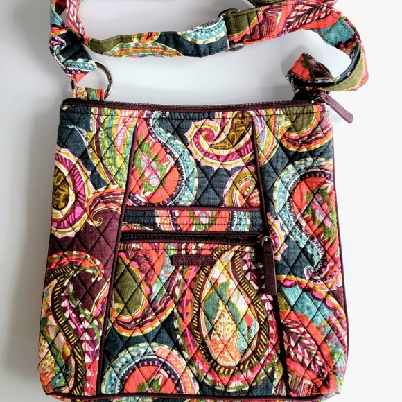 Very Bradley Hipster Crossbody Bag Beautiful FALL Colors 🍂🍁🎃 - Picture 2 of 8